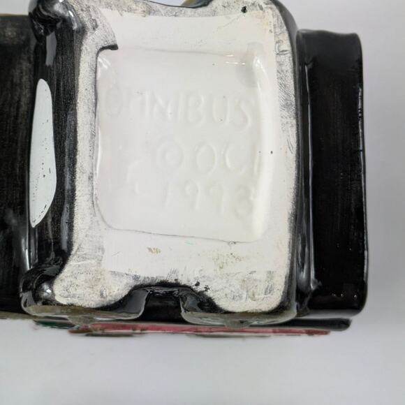 Omnibus Santa Clause Train Sugar Creamer Set Fitz & Floyd 1993 Christmas Vintage - Picture 10 of 16